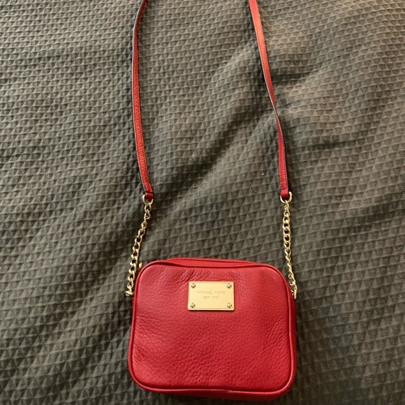 michael kors small red purse
